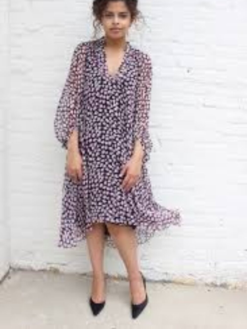 Diane Von Furstenberg 100% Silk Dress Size 10 - Picture 2 of 12